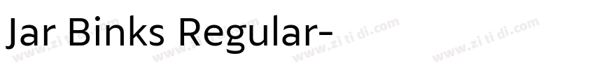 Jar Binks Regular字体转换